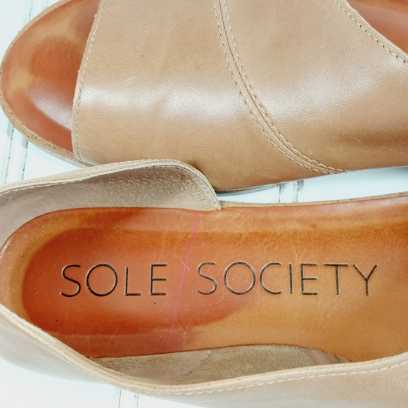 Sole Society Shoes Sole Society Colvan Open Toe Leather Cutout